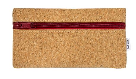Cork zipper pouch